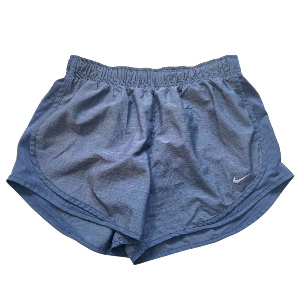 Nike Women's Tempo Dri-Fit 3" Blue Athletic Running Shorts Built-in Brief Size M